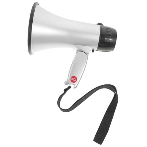 Abaodam Small Megaphone Bullhorn for Cheerleading Events Portable Battery Operated Speaker with Recording for Sports Games and Rallies Convenient Usage Batteries Not Included