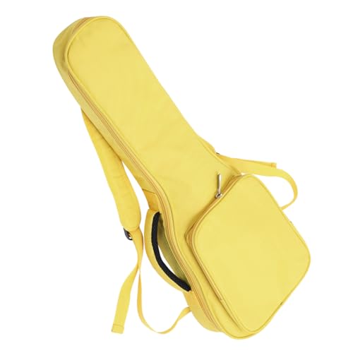 Paquet pour ukulélé jaune BESTonZON en tissu oxford avec rembourrage