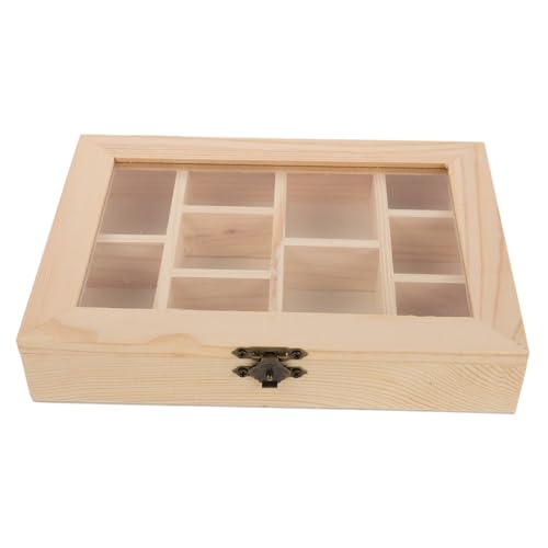 Aggiornamento elegante dell'esposizione: la scatola di cristallo in legno migliora l'attrattiva della tua collezione di cristalli e minerali, fungendo da sofisticata esposizione di di rocce per case e uffici, vetrina per gioielli, vetrina per minerali