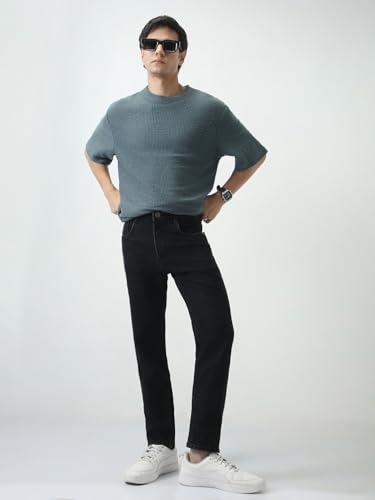 Image of Urbano Fashion Men's Slim Fit Washed Denim Jeans Stretchable