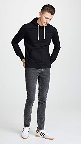Reigning Champ Men's Mid Weight Terry Pullover Hoodie, Black, L #TOP4