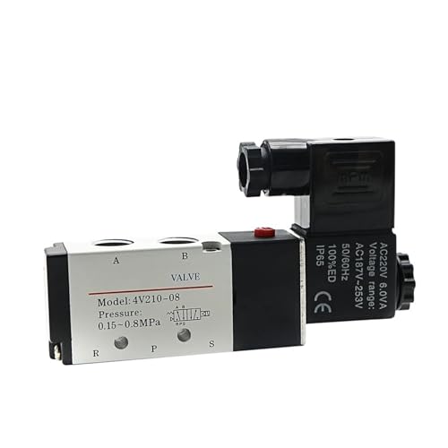 Électrovanne électrique 4V210-08 pour pilotage de gaz et air avec raccords PC 4mm