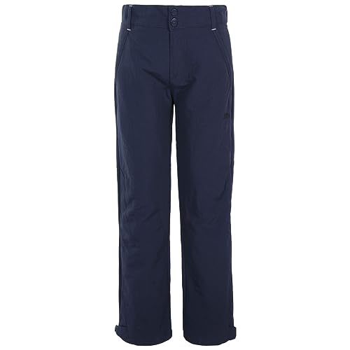 Trespass Kids Walking Trousers Fully Lined 2 Pockets Decisive Navy