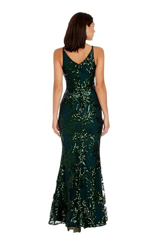 Image of Dress The Population Women's Sharon Sequin, Maxi, Mermaid, V-Neck Gown