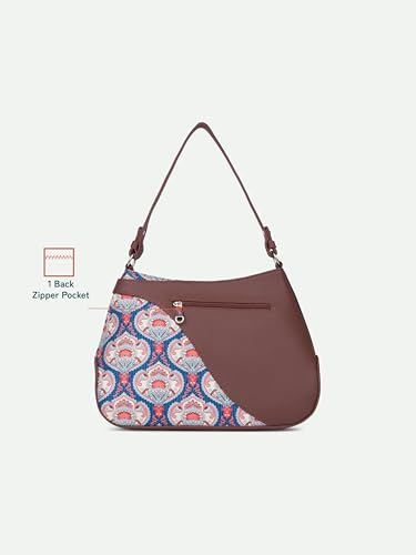Image of ZOUK Ira Handbag | Stylish Women's Handbag | Luxury Shoulder Bag for Women | Trendy | Fancy Ladies Handbags | Small Purse for Events | Water-Resistant