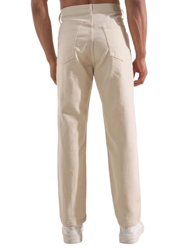 Image of Highlander Men Men's Straight Relaxed Fit Jeans | Stretchable | Everyday Comfort & Style| Jeans for Man|Premium Cotton Blend