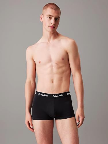 Calvin Klein Herren-Unterhose, niedrig, 3 Stück, B- BLK, Hemisphere BL, ASH WBS, S 6