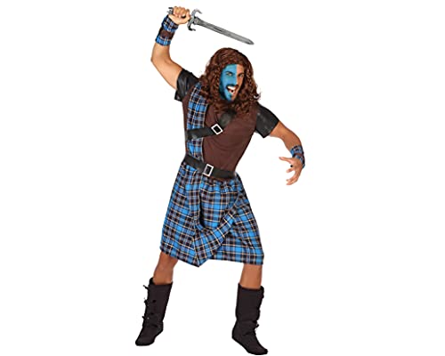 Atosa disfarce escocês homem adulto william wallace XXL