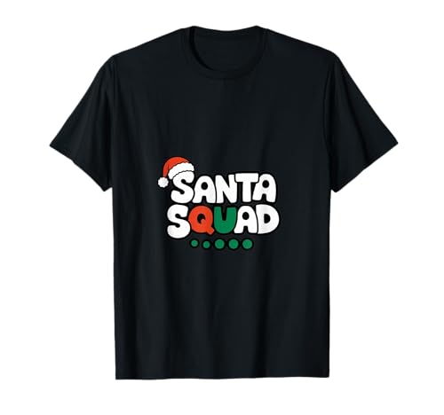 Christmas Squad Family Matching Xmas Santa Squad Camiseta