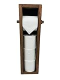✔ Dieser handgefertigte Toilettenpapierhalter im rustikalen Stil in Holzfarbe ist das perfekte Accessoire für Ihr Badezimmer