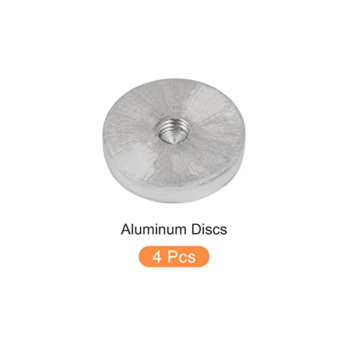 METALLIXITY Solide Aluminium Disque (M10x40mmx8mm) 4Pcs, Verre Table Haut Adaptateur Aluminium Cercle Disque - pour Thé Bar, et Autres Verre Meubles Accessoires – Image 6