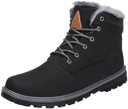 Mishansha warme gevoerde winterlaarzen voor dames en heren, waterdicht, winterschoenen, trekking, wandelschoenen, maat 36-48, donkerblauw, 42 EU