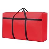 Große Fracht-Reisetasche, strapazierfähig, für Reisegepäck, Umzugsaufbewahrung, geringes Fassungsvermögen rot 110 * 60 * 33cm