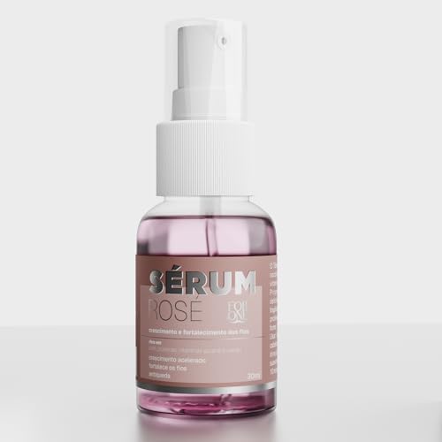 Serum Rosé Crescimento Capilar Crescer Cabelo Rapido e Forte Anti...