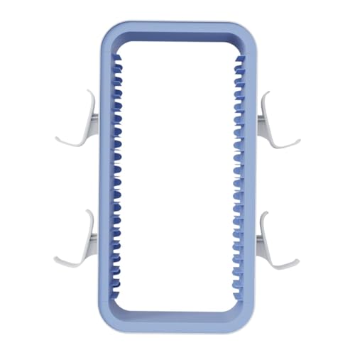 AsrMyjcx Video Game Storage Rack Games Gift,Game Disc Holder Universal Sturdy Can Hold up to 4 Controller Game Disk Organizer, White Blue [video game]