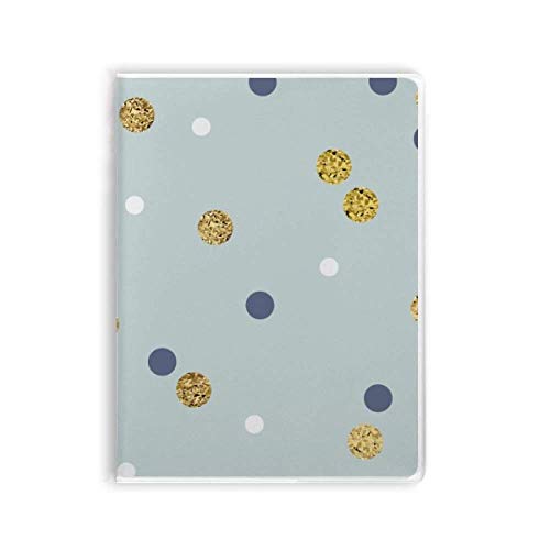 Carnet de notes souple aux motifs de plantes abstraites dorées