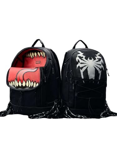 Image of The Souled Store Venom: Lethal Backpacks | High-Performance Urban Tech Bag | Water-Resistant Multi-Pocket Laptop Rucksack for Men & Women | Durable & Stylish Travel Backpack