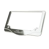 Indian Motorcycle Script License Plate Frame, Chrome