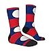 XZDZDX Flag of Laos Polyester Mid-Calf Socks 2 Black-2 for Unisex - Skin-Friendly Elastic Fashion Crew Socks