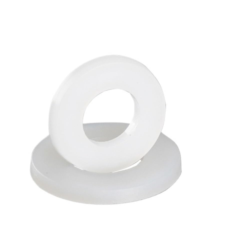 ZQFHSX Nylon Flat Washers, 10pcs Sealing Ring Flange Gaskets, G1/2" G3/4" G1 Silicon Gasket, Plumbing Faucet Washer(1inch)