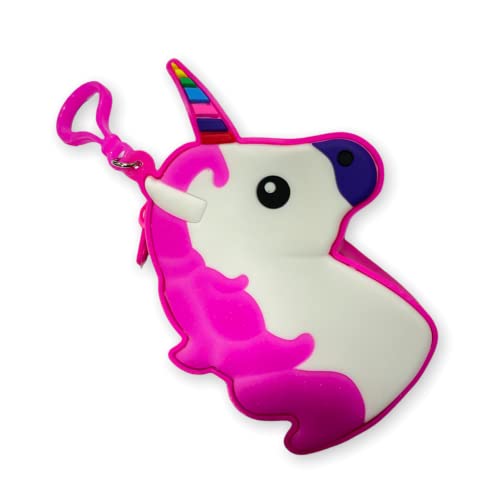 Image of AUGEN Cute Pop It Coin Purse Pouch Keychain For Gifting With Key Ring Anti-Rust (Pack Of 1)