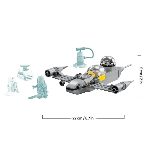 Star Wars 75410 N-1 Starfighter di Mando e Grogu con i Personaggi del Mandaloriano, 'Baby Yoda' e Droide R5-D4, Astronave Giocattolo e Stazione di Rifornimento per Bambini e Bambine da 4 Anni - Lego - Immagine 7