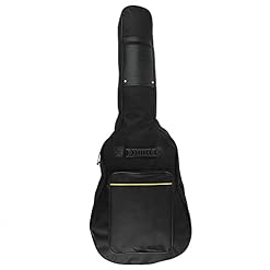 Housse de transport pour guitare acoustique 101,6 cm/104,4 cm en tissu Oxford imperméable 600D avec fermeture éclair… - Les Beatles, Paul McCartney, John Lennon, RIngo Starr, George Harrison