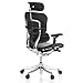hjh OFFICE 652205 Luxus Chefsessel ERGOHUMAN Plus Leder Schwarz hochwertiger Bürosessel mit...