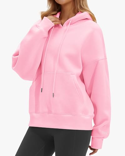 Stelle Women's Oversized Fleece Hoodie Printed Cuff Fall Sweatshirts - image 2