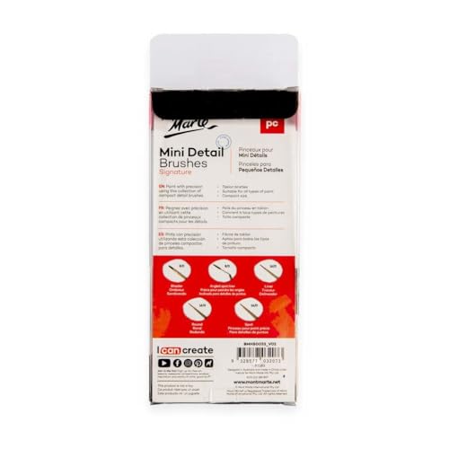 Mont Marte Mini Detail Brush Set 5pce