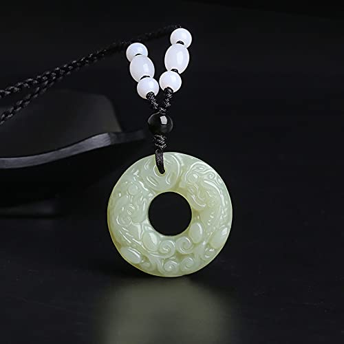Collier de cristal en jadéite véritable de grade A certifié