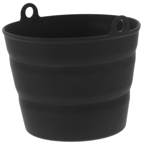 HANABASS Foldable Oil Bucket BBQ Grill Accessories Silicone Oil Bucket Liner Grill BBQ Supplies