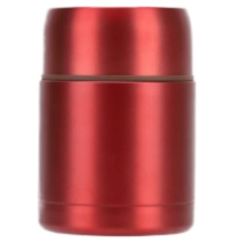 スープジャー 200ml 保温弁当箱 お弁当 Cutdred ステンレスランチジャー ランチ 多機能 真空断熱 スープジャー 広口 浅型 二層 800ml/1000ml大容量 保温 保冷 (レッド,1000ml)