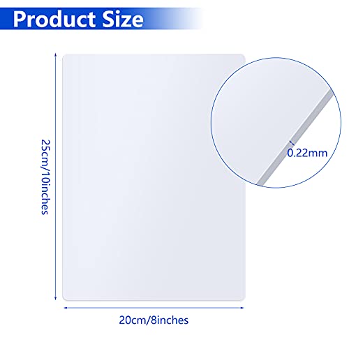 Hotop 6 Pieces Sublimation Photo Blanks 8x10 Inch Aluminum DIY Metal Wall Sign Poster Frame Collection for Thermal Sublimation Printing Photograph Sign, White(White)