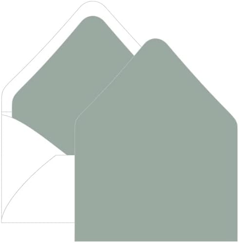 Sage Euro Flap Envelope Liner - A7 Gmund Colors Matt, 25 pack