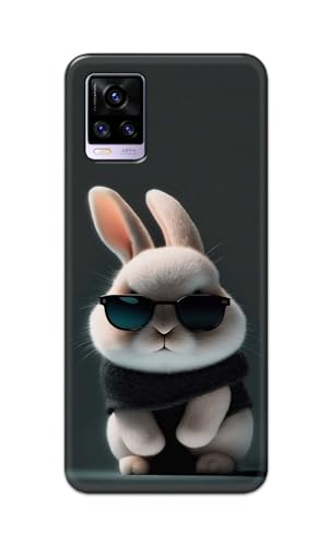 Image of PRINTFIDAA Printed Hard Back Cover Case for Vivo V20 | Vivo V20 2021 Back Cover (Cool Baby Rabbit) -112