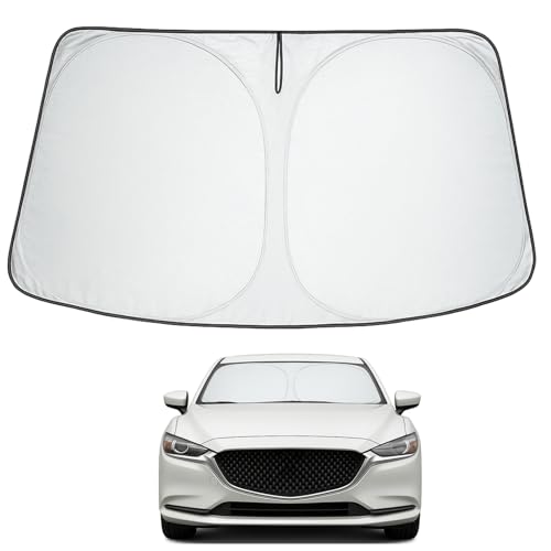 Image of Proadsy 2026 Upgrade Front Windshield Sun Shade Foldable Sunshade Protector Custom Fit 2014-2021 Mazda 6 Sedan, Sport, Touring, Grand Touring, Reserve, Signature Accessories