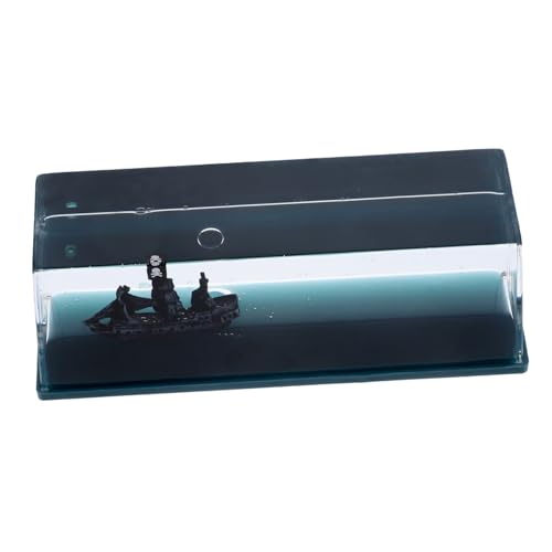 HAWILLOSCH Modelo de de Crucero con Fluido Decoración de Escritorio Botella de de Acrílico Creativa para Decoración de Oficina de Esposos Y Novios