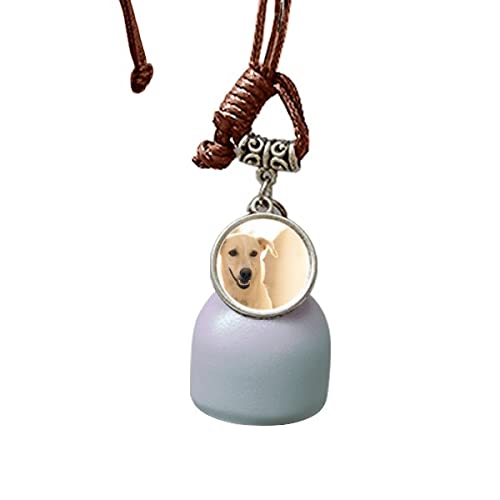 Campana colgante coche perro blanco Sle el regalo original para conductores 2