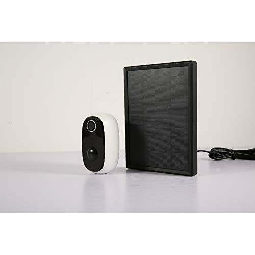 SANNCE Solar Panel Power Supply for Wireless Outdoor Rechargeable Battery Powered IP Security Camera,Support SANNCE Battery WiFi Camera (Camera Not Included)