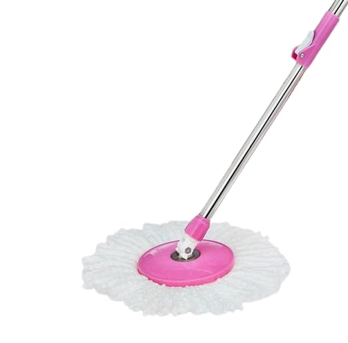 Spin Mop Stick Handle Set | Round Mop for Cleaning, Wiping Floor | 360 Degree Rotation Mop Rod Stick with Microfibers Refill, (Pink) (B0DD442XP7) Amazon Price History, Amazon Price Tracker