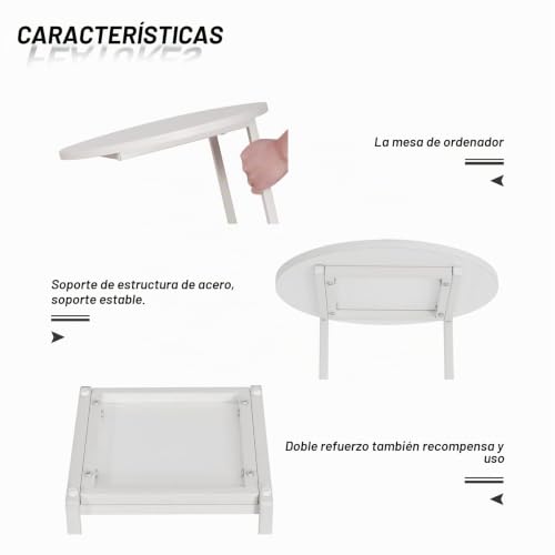 Mesa auxiliar en forma de C para trabajar desde el sofá sin dolores de espalda 8