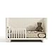 Storkcraft Kyoto Deluxe Convertible Crib with Bonus Toddler Guardrail (Frosted Oat) – GREENGUARD Gold Certified, Toddler Guardrail Included in Box, Fits Standard Crib Mattress