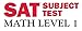 SAT Subject Test: Math Level 1 with Online Tests
