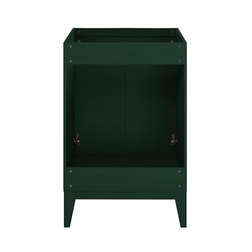 Image of Swiss Madison Cascade 24 inch Freestanding Bathroom Vanity Cabinet Without Top in Green Oak