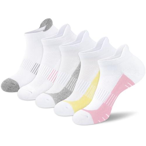 cuangya Ankle socks for Women - Athletic Low Cut Running Cushioned socks (3-5 Pairs)