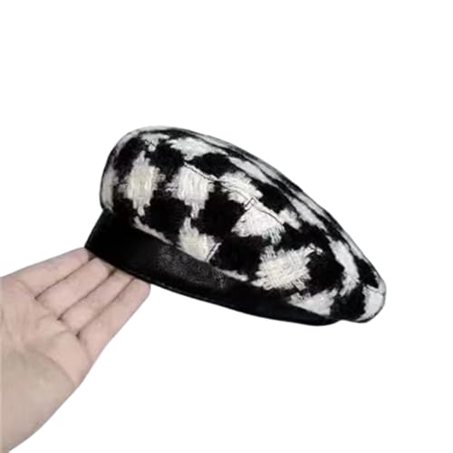 Béret pour femme et chapeau de peintre rétro réglable pour l'hiver