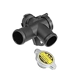 ACROPIX No 21501-9HA0A/21430-8991C Engine Radiator Filler Neck with Fully Sealed Cap for Nissan Altima 2.5L L4 2007-2013 Plastic Upper Radiator Coolant Filler Neck Water Pipe Car Parts