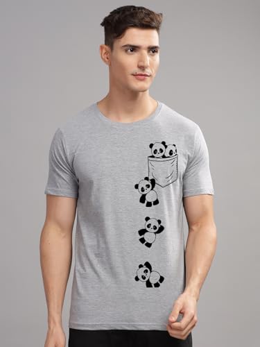 Image of ADRO 100% Cotton Lycra Tshirts for Men Combo Pack of 3 | Regular Fit | Printed T Shirt | Round Neck Half Sleeve| Mens Tshirts