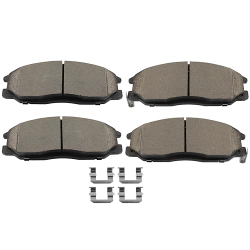 Image of SCITOO D864 Front Ceramic Brake Pads Sets w /Hardware Replacement For Hyundai For Santa Fe | For XG300 | For XG350,For Kia For Sedona 2002-2005,For Kia For Sorento 2003-2009